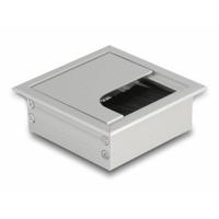 Delock 66860 Kabeldoorvoering Aluminium Zilver 1 stuk(s)