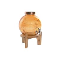 Water automaat Home ESPRIT Oranje Bamboe Kristal 5 L 24 x 17,5 x 24 cm