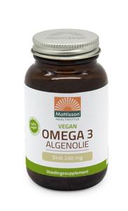 Mattisson Vegan omega-3 algenolie DHA 260mg