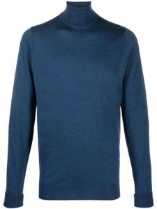 John Smedley pull en laine Richards à col roulé - Bleu