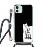Musketon Painter: iPhone 11 Transparant Hoesje met koord