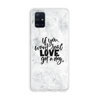 Partner in crime: Galaxy A51 4G Transparant Hoesje
