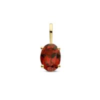14k Geelgouden Hanger Geboortesteen Granaat Januari 12,5mm