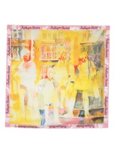 KidSuper After School Philosophy silk scarf - Jaune