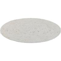 2e Halve Prijs Leen Bakker - Vloerkleed Anjali - Ø100 Cm - Wol - Wit