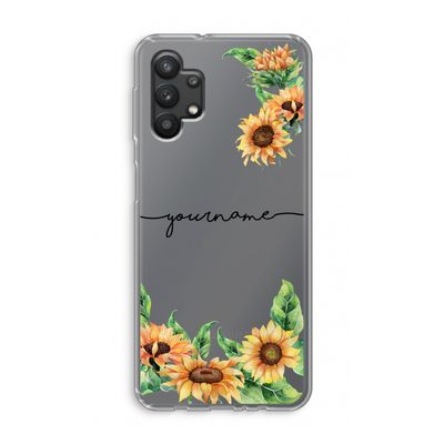 Zonnebloemen: Samsung Galaxy A32 5G Transparant Hoesje