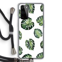 Tropische bladeren: OnePlus 9 Pro Transparant Hoesje met koord