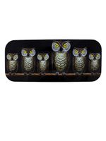 Fornasetti Gufo tray - Noir - thumbnail