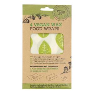 Tala - Vegan Was Wrap, Set van 4 Stuks, Blaadjes - Tala