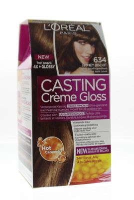 Loreal Casting creme gloss 634 Honey biscuit (1 Set)