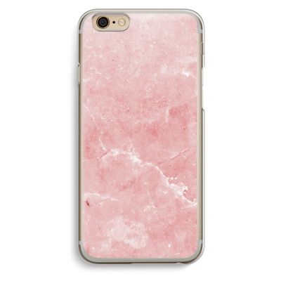 Roze marmer: iPhone 6 / 6S Transparant Hoesje