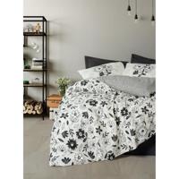 Beddengoedset - 1 dekbedovertrek 220 x 240 cm + 2 kussenslopen 60 x 60 cm - 100% katoen - Zwart