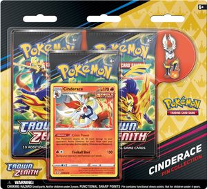 Pokemon TCG Crown Zenith Pin Collection - Cinderace