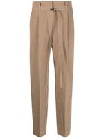 Brunello Cucinelli pantalon à ornements métalliques - Marron - thumbnail