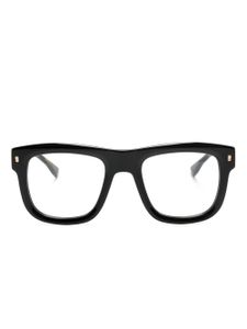 DSQUARED2 EYEWEAR lunettes de vue carrées à logo embossé - Noir