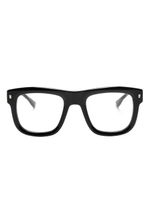 DSQUARED2 EYEWEAR lunettes de vue carrées à logo embossé - Noir