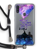 Stars quote: Samsung Galaxy A11 Transparant Hoesje met koord Stars quote: Samsung Galaxy A11 Transparant Hoesje met koord