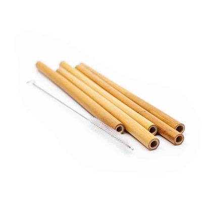 Duurzame Bamboe Rietjes (Set van 5)