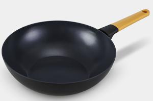 Brabantia TASTY+ Wokpan - Ø 30 cm - keramische PFAS-vrije antiaanbaklaag - honey yellow