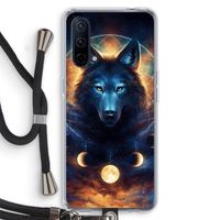 Wolf Dreamcatcher: OnePlus Nord CE 5G Transparant Hoesje met koord