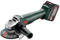 Metabo W 18 L 9-125 Quick Accu Haakse Slijper | 18V | 2 x 5.2 Ah accu + lader | Metabox 165L - 602249650