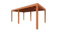 Trendhout Overkapping Palermo 545x370 cm- Plat dak- Hout- Trendhout