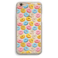 Pink donuts: iPhone 6 / 6S Transparant Hoesje - thumbnail