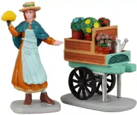 Lemax merry&apos;s garden cart s/2 kerstdorp figuur type 4 Caddington Village 2022