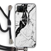 Witte marmer 2: Huawei P40 Lite Transparant Hoesje met koord