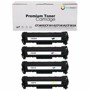 Set van 4x huismerk Toner voor HP 312A 312X Laserjet Pro 400 M476