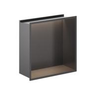 Crosswater Douche Nis - 30.5x30.5cm - LED-lichtstrip - leisteen NI305305LT