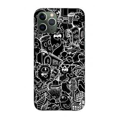 Vexx Black City : Volledig geprint iPhone 11 Pro Hoesje