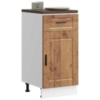 Keuken onderkast "Porto" bewerkt hout oud houtkleurig
