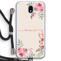 Rozen: Samsung Galaxy J5 (2017) Transparant Hoesje met koord