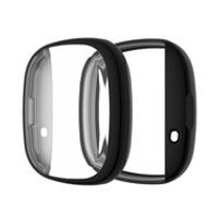 Fitbit Versa 3 / Sense Soft TPU case (volledig beschermd) - Zwart - thumbnail