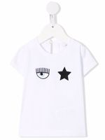 Chiara Ferragni Kids t-shirt à logo imprimé - Blanc