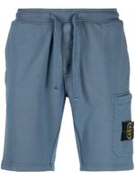 Stone Island short à patch logo - Bleu