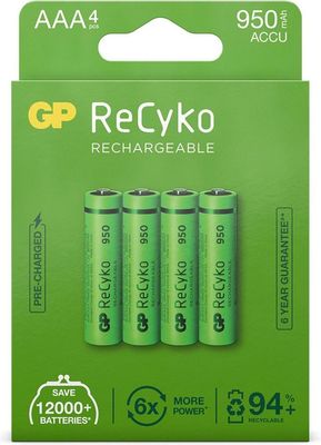GP Recyko AAA 950mAh 4x
