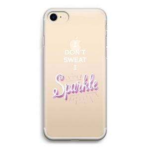 Sparkle quote: iPhone 7 Transparant Hoesje