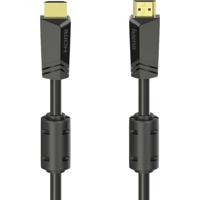 Hama 00205009 HDMI-kabel HDMI Aansluitkabel HDMI-A-stekker, HDMI-A-stekker 10.00 m Zwart 4K UHD - thumbnail