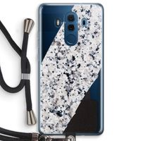 Gespikkelde marmer: Huawei Mate 10 Pro Transparant Hoesje met koord