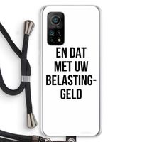 Belastinggeld: Xiaomi Mi 10T 5G Transparant Hoesje met koord