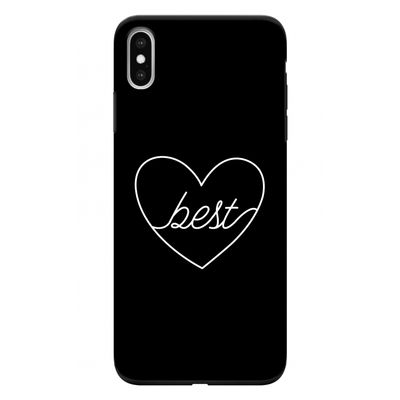 Best heart black: iPhone XS Max Tough Case