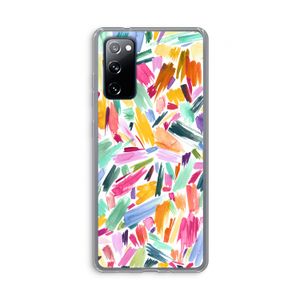 Watercolor Brushstrokes: Samsung Galaxy S20 FE / S20 FE 5G Transparant Hoesje