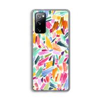 Watercolor Brushstrokes: Samsung Galaxy S20 FE / S20 FE 5G Transparant Hoesje