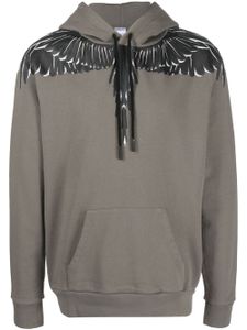 Marcelo Burlon County of Milan hoodie Icon Wings en coton biologique - Vert