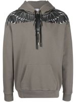 Marcelo Burlon County of Milan hoodie Icon Wings en coton biologique - Vert