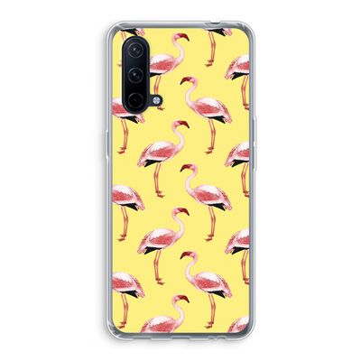Flamingo's geel: OnePlus Nord CE 5G Transparant Hoesje