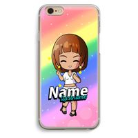 Chibi Maker vrouw: iPhone 6 / 6S Transparant Hoesje