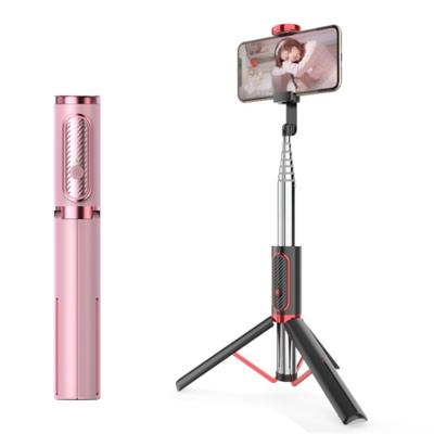 M18 draagbare Selfie stick afstandsbediening mobiele telefoon houder (roze)